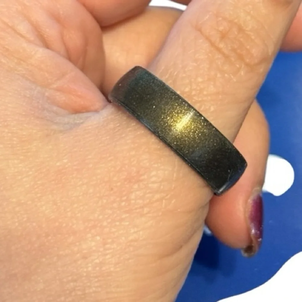 Men’s Enso Silicone Ring, Meteorite Bronze, Size 14